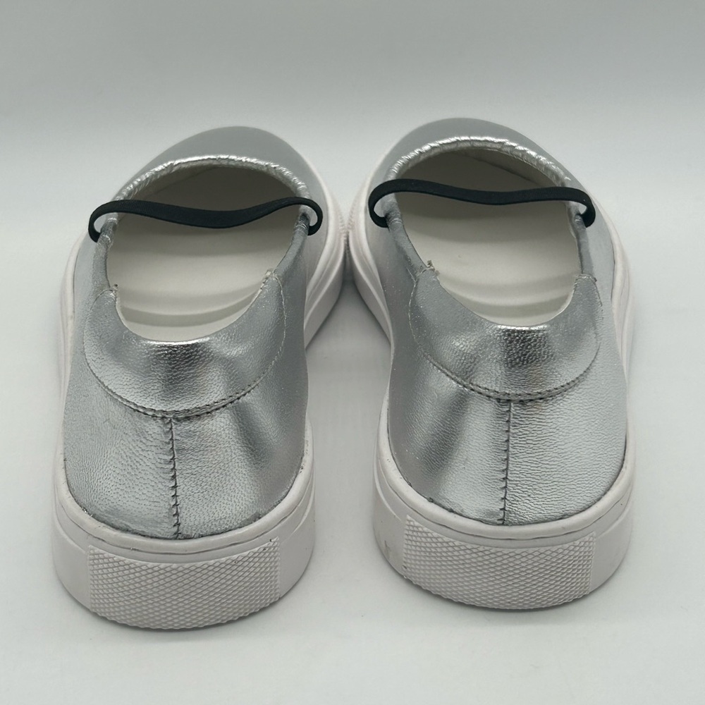 Seychelles Metallic Silver Loafers - Picture 6 of 11